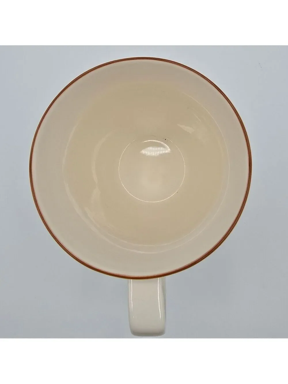 Vintage Starbucks 2006 Abbey Cream Brown Ceramic Coffee Mug